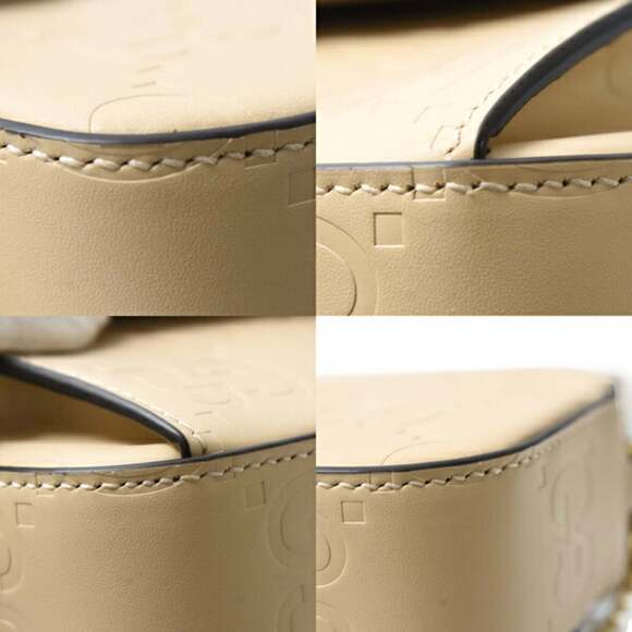 GUCCI Authentic Cream Leather Shoulder Bag - Picture 9 of 10